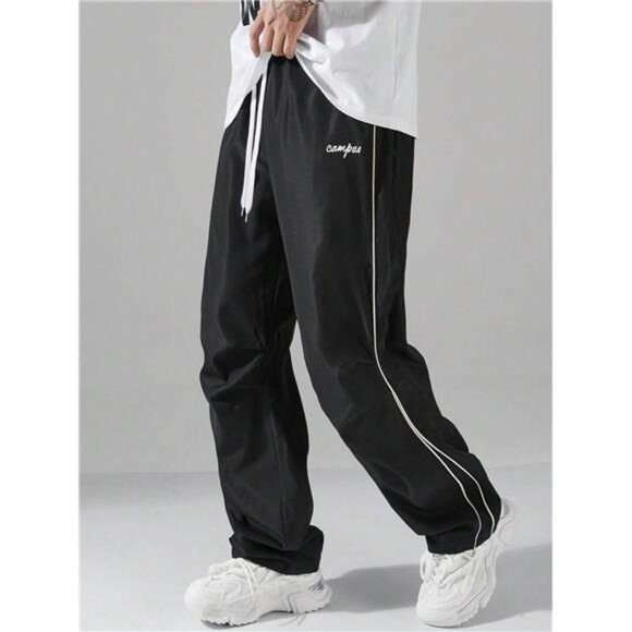 Men's Striped Three - Color Casual Pants with Pockets, Suitable for Sports, - Picture 4 of 8